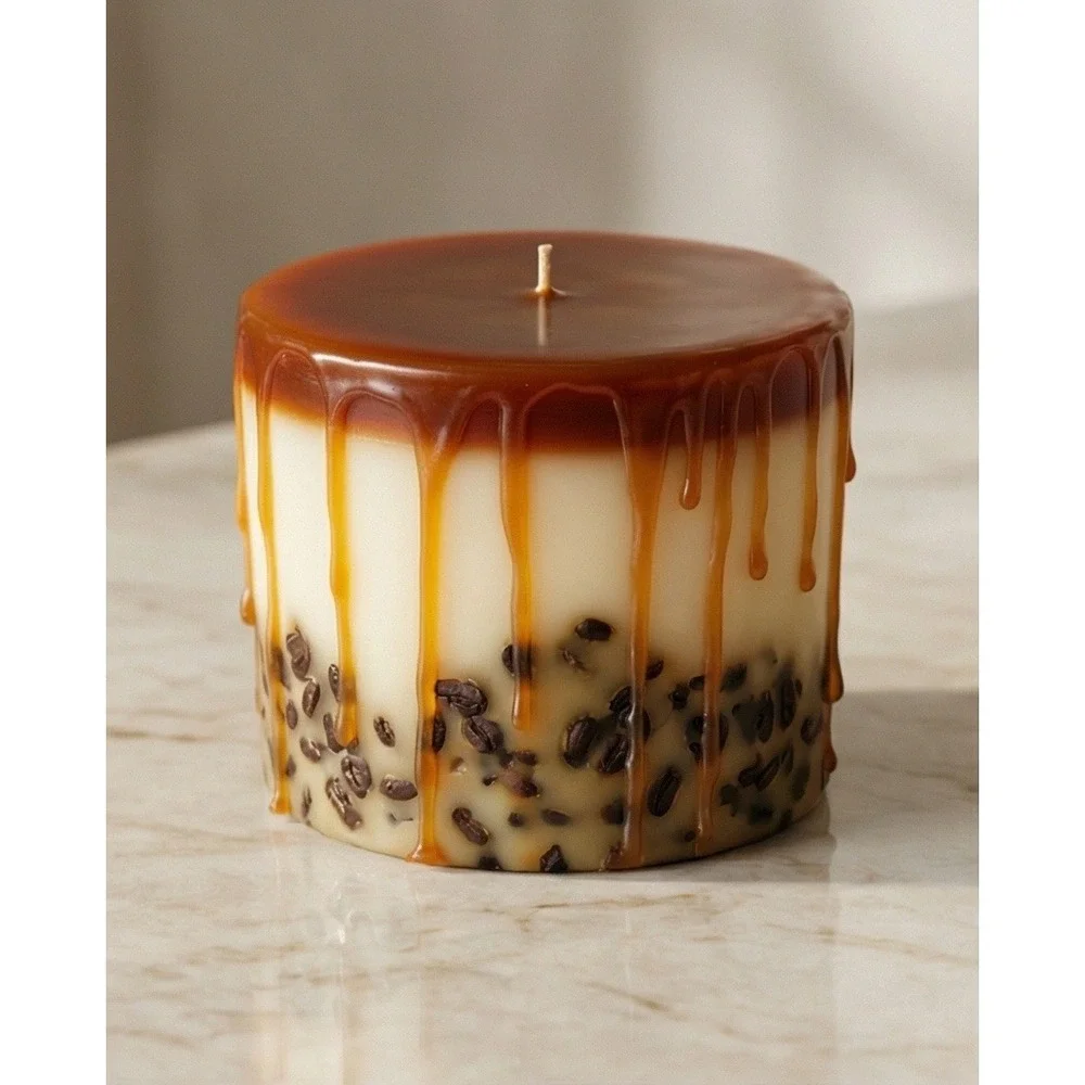 Lemon Grass White Chocolate Mocha Botanical Candle Aromatic Scented NEW‎